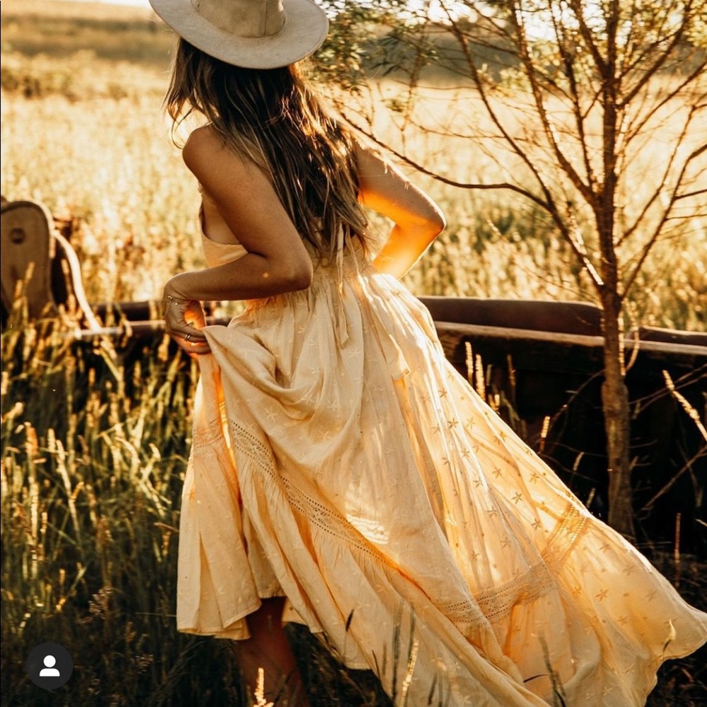 Arnhem Joan sundress in sunshine GOTS organic cotton